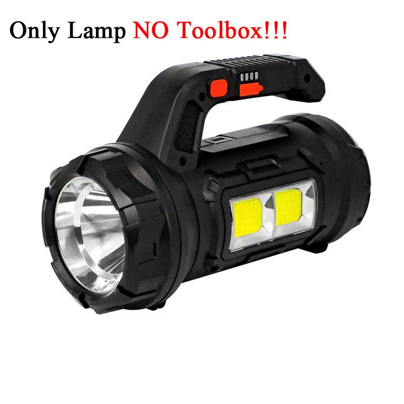 

Многофункциональная портативная лампа Встроенная батарея 2*18650 С фонарем-инструментом Type-C Перезаряжаемый фонарик для кемпинга Ремонта Lamp-3H