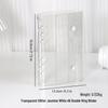 INS Style A6 Transparente Loseblatt-Handbuchhülle - Koreanisches ABC Flaches Abnehmbares A7/A8 Notizbuch DIY Cover