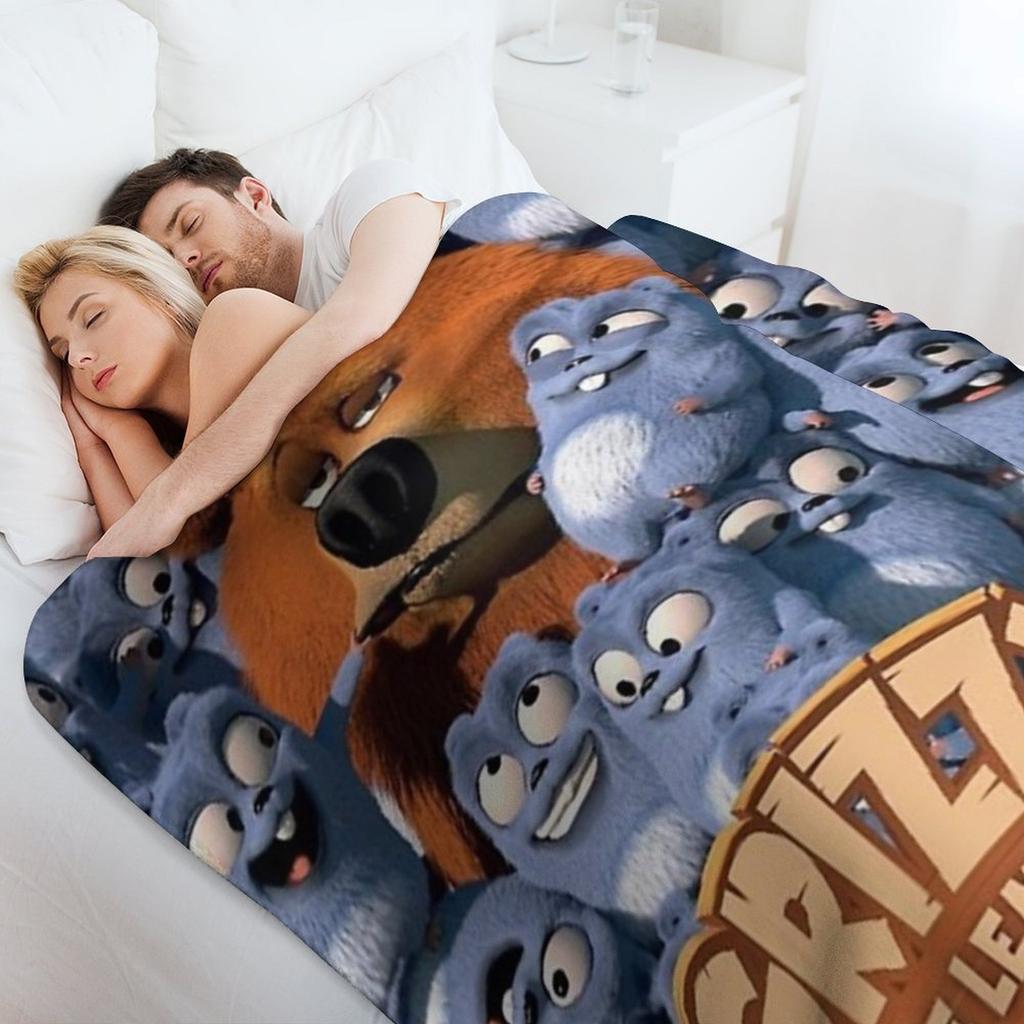 Grizzy und die Lemminge Wurfdecke Warme Decke für Büro Couch Bett