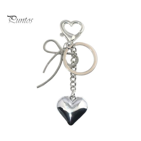 

Брелок-подвеска в форме сердца с галстуком-бабочкой, легкая сумка, чемодан, рюкзак, кошелек, брелок, модный аксессуар A