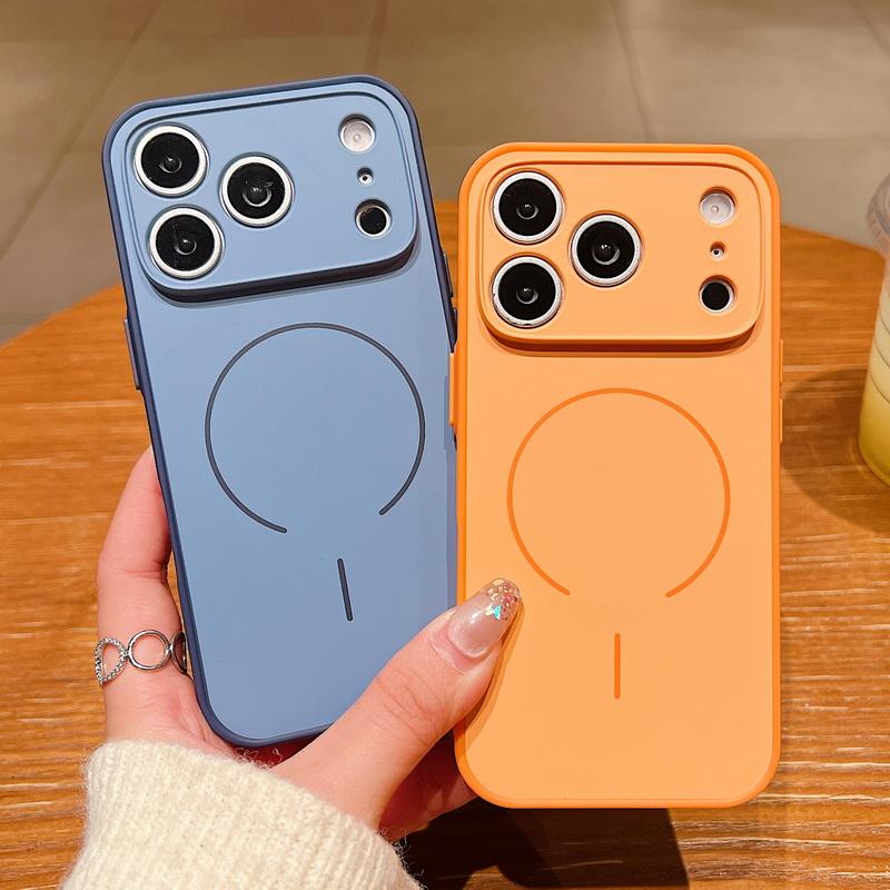 For iPhone 17 Pro Max Case Magnetic For Magsafe Wireless Charge Shockproof Matte Cover For iPhone 16 Pro Max Funda iPhone 13 14 15 Pro Max