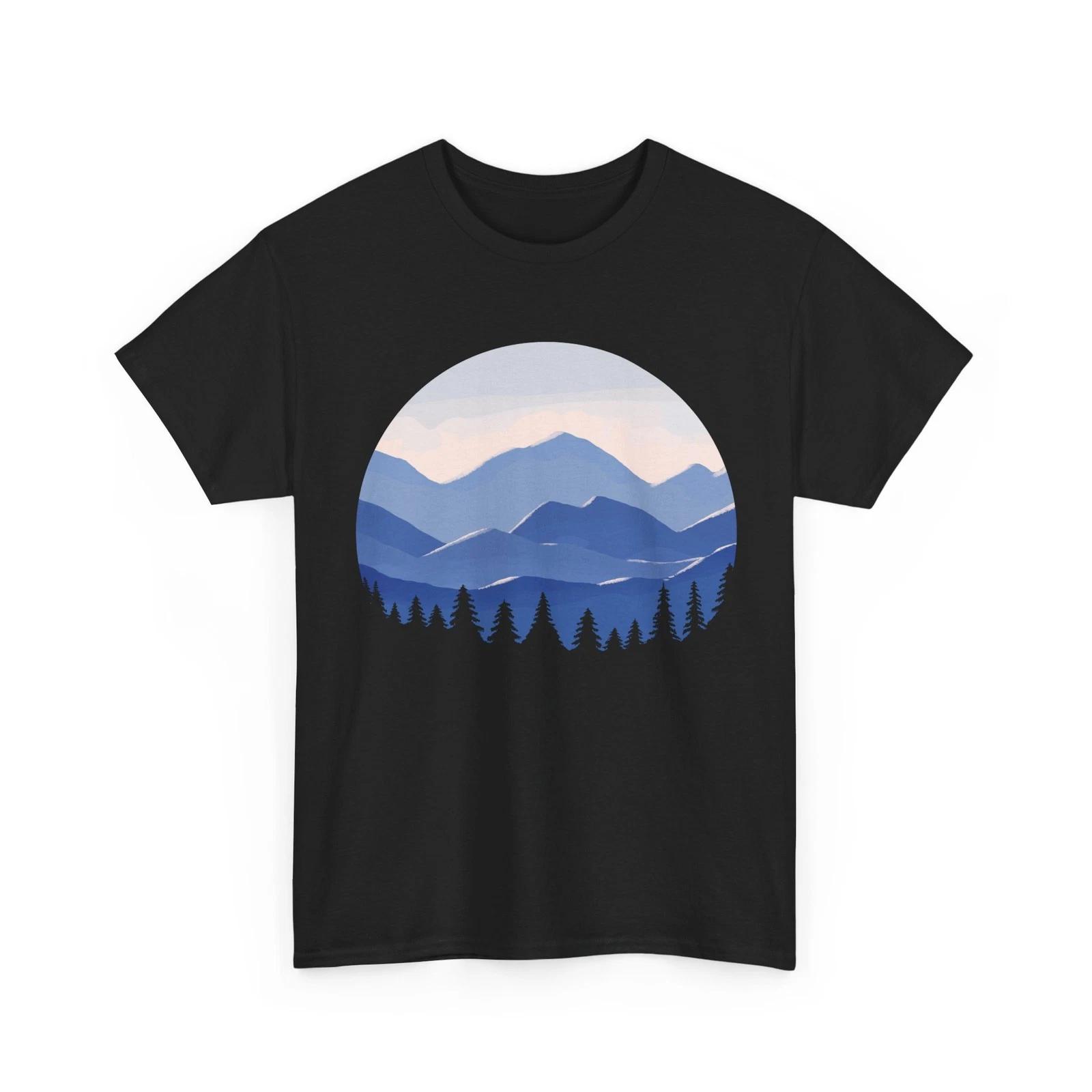 Mountain Forest T-Shirt, Wildlife Lovers Nature Camping Hiking Women Men Shirt 4XL