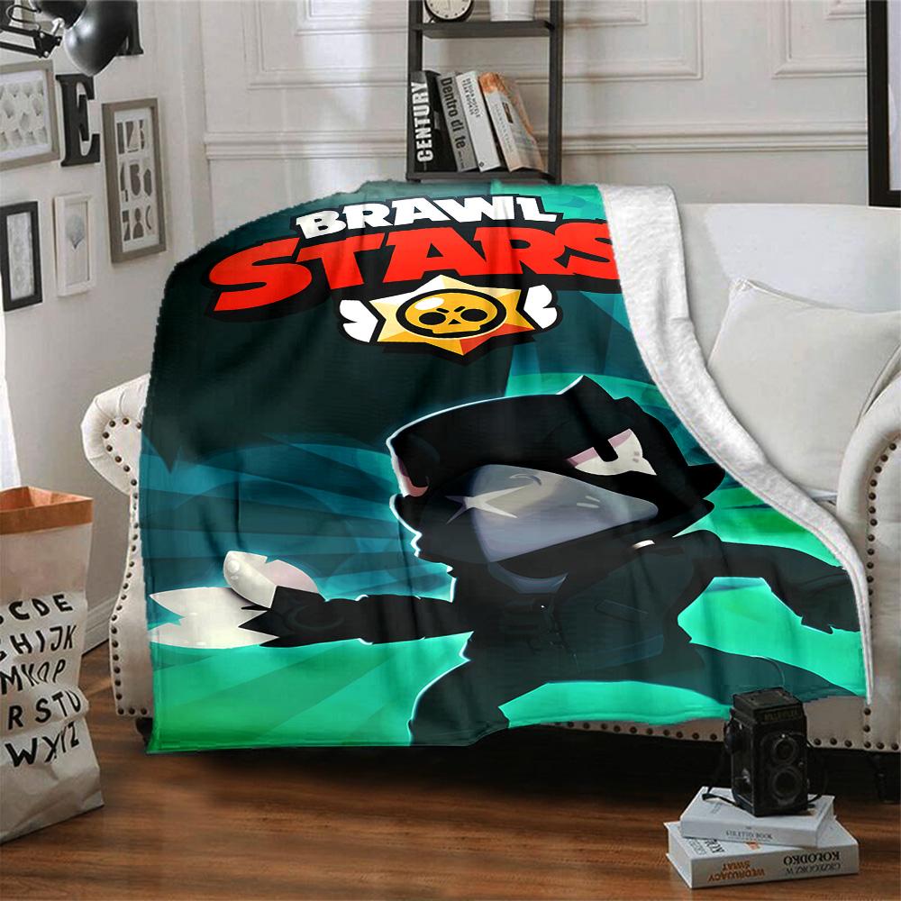 Brawl Stars Blanket Durable Comfort Great for Couch Sofa Bedding for All Occasions Modern Style Ideal Gift for Friends Family Couples Picnic