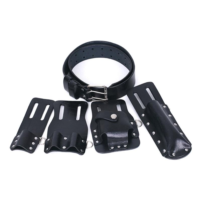 5 in 1 Leather Tool Belt Pouch Suitable for Water Electricians Decorator Perfect for Electrical Electrician Construction