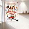 Vintage 'Mother, Jugs & Speed' Movie Poster Metal Tin Sign, Retro Medical Figures & Ambulance Art, Home Bar Cafe Wall Decor, Man