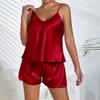 Women's Pajama Large Short Strap Shorts Pajama Set