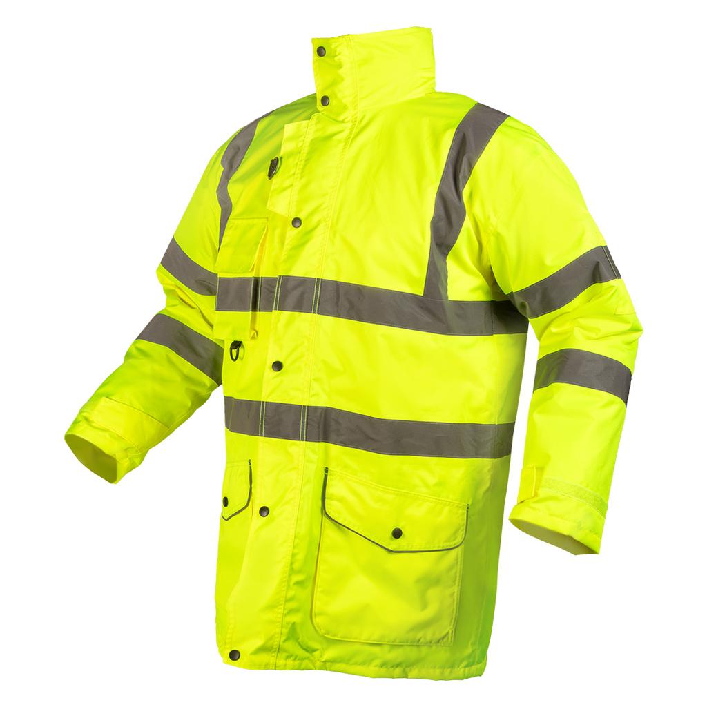Work Safety Jacket 5-in-1, Insulated, Yellow, Size Xxxl
