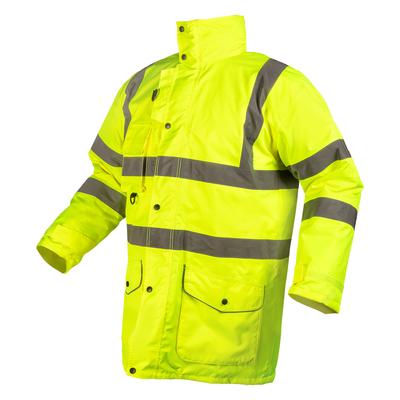 Work Safety Jacket 5-in-1, Insulated, Yellow, Size Xxxl