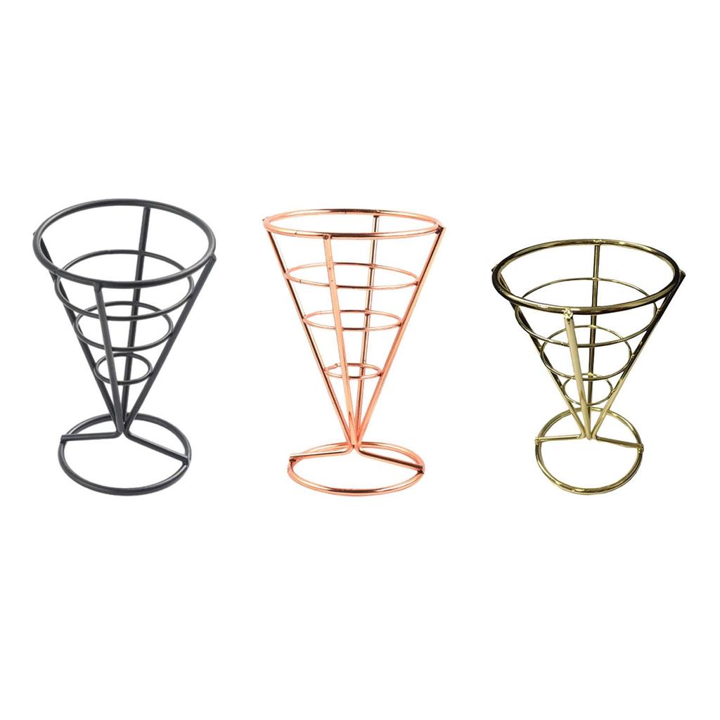 French Fries Stand Serving Stand Cone Basket for Restaurant Buffet Cafe