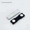 Magnetic Name Badge with Strong Double-Sided Adhesive Clasp, 45x13mm, 2-Piece Metal ID Holder