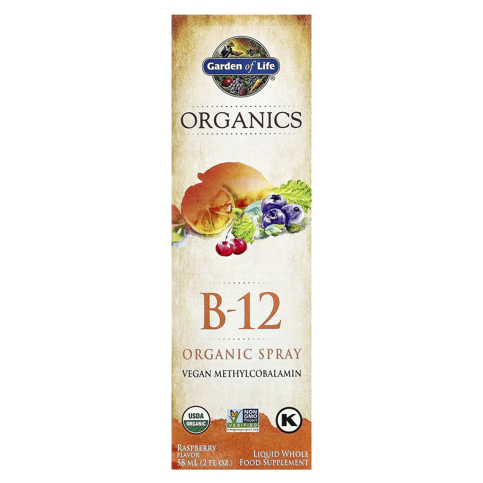 

Mykind Organics, B-12 Organic Spray, Raspberry, 58 Ml (2 Fl Oz)