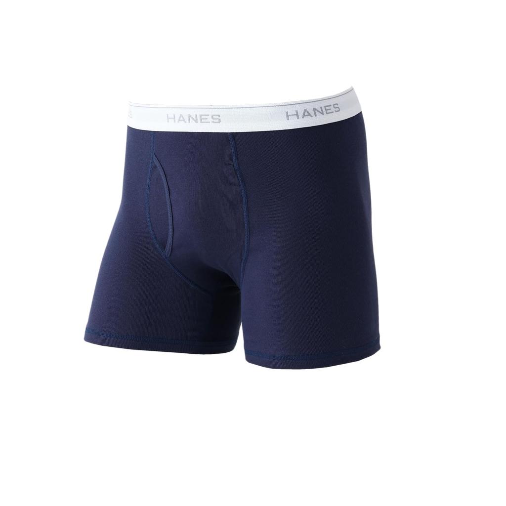Chiloți Boxer Hanes și Mărimi Asortate Mărimea L Bărbați (Pachet de 5), Antibacterian, Deodorizant, Curat, Rezistent la mirosuri, Deschidere frontală, Set 5 piese, HM6ES703J,