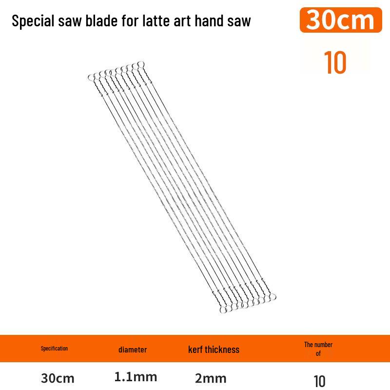 300mm Fine Tooth Steel Fret Saw Blade for DIY Woodworking & Small Curves