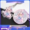 Custom Anime Star Cartoon Acrylic Keychain: Personalized DIY Photo Pendant for Couples