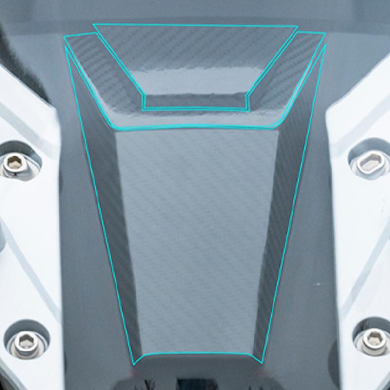 For SYM HUSKY ADV150 Motorcycle Carbon Fiber Fairing Stickers Kits Of Bike Accessories Plastic Decoratin And Protection