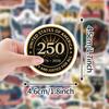 USA 250th Anniversary Waterproof Graffiti Stickers: 50-Pack for Water Bottles & Computers