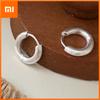 BF CLUB 925 Sterling Silver Earrings For Women Trendy Simple Circle Earring Jewelry Prevent Allergy Party Accessories