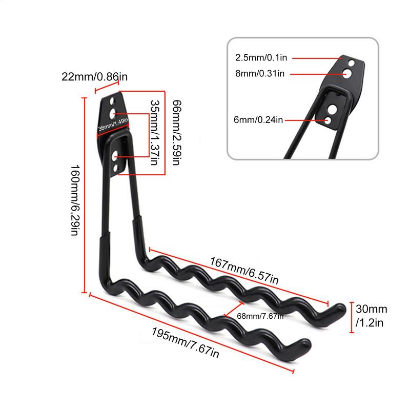 Držák na tenisovou raketu Nástěnný stojan na badmintonovou raketu Stojan na vystavení raket Pojme 6 raket Nástěnný držák na pálku