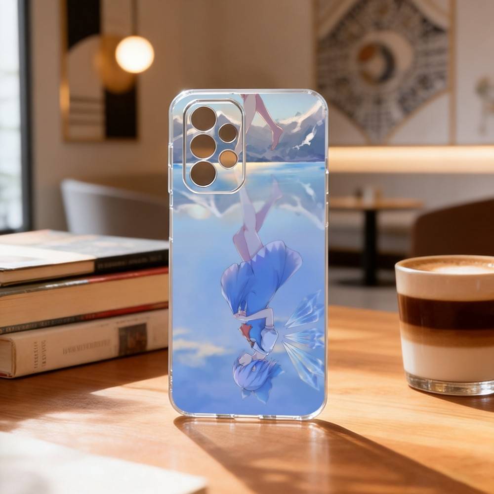 Touhou Project Cirno Phone Case Transparent Silicone Soft For Samsung S25,S24,S21,S22,S23,S30,Ultra,S20,Plus,Fe