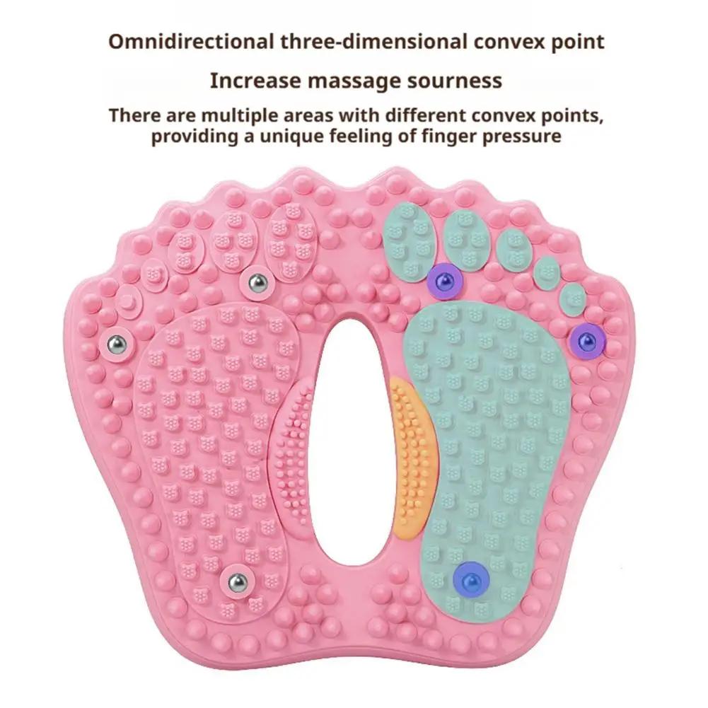 Inflatable Foot Massager Anti-Slip Finger Pressure Points Stepper Pad Magnetic Acupressure Yoga Fitness Foot Circulation Relax