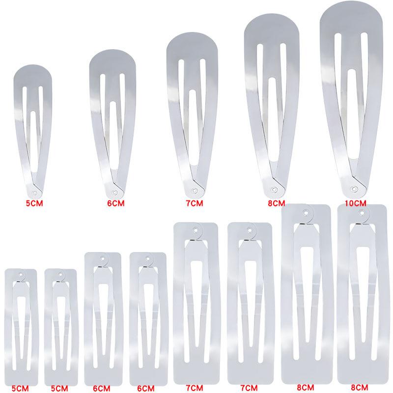 Thickened Square BB Clips Water Drop Clips Metal HeadwearHair Accessories BangsBlack Hair Clips