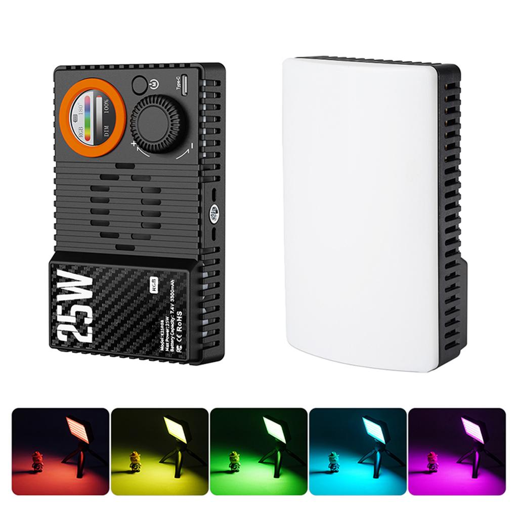 168 LED Video Lights 1800K-9000K, Handheld Camera RGB Fill Light with Rechargeable Battery for Photography,  , Kids, Weddings, News