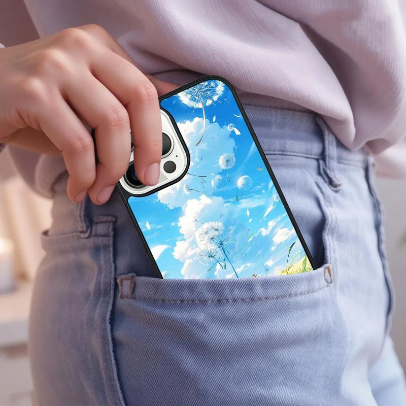 Dandelion Phone Case For iPhone 17 Air 15 16e 14 13 Pro Max Coque 12 11 Pro Max PLUS cover