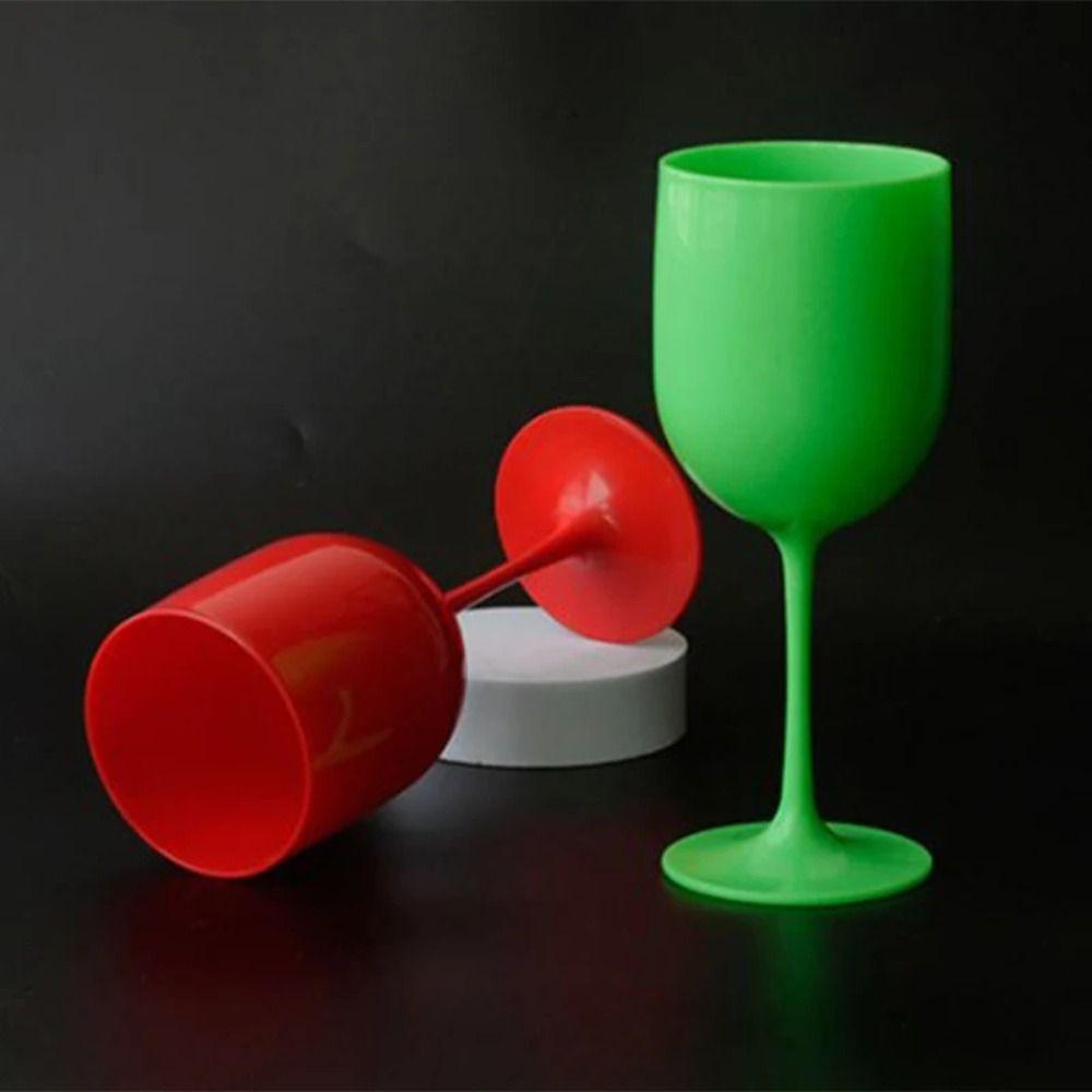 PP Plastic Material Plastic Wine Glasses Dishwasher-safe Champagne Glasses  Party Supplies