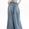 Unisex Relaxed Straight Leg Denim Pants Teens Cotton Blend Casual Wide Jeans