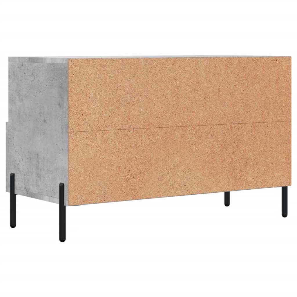 TV Cabinet Concrete Grey 80 x 36 x 50 cm Particleboard