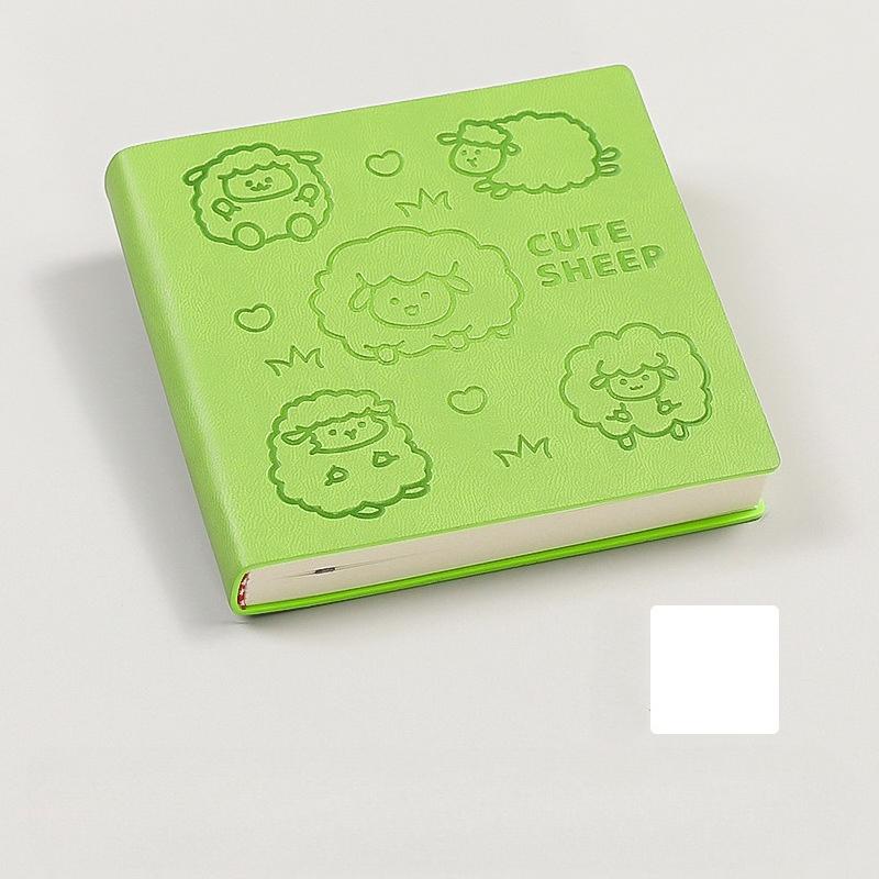 Square Notebook Small Book Cartoon Square Square Book Portable Mini Pocket Book Stamped Book Girl Heart Diary