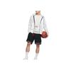 Nike LeBron Basketball Fleece-Lined Plaid Hooded Zip Jacket Men Outerwear White AT3914-121