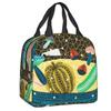 Custom Abstract Art Yayoi Kusama Insulated Lunch Bags for Women Pumpkin Portable Cooler Thermal Food Lunch Box School