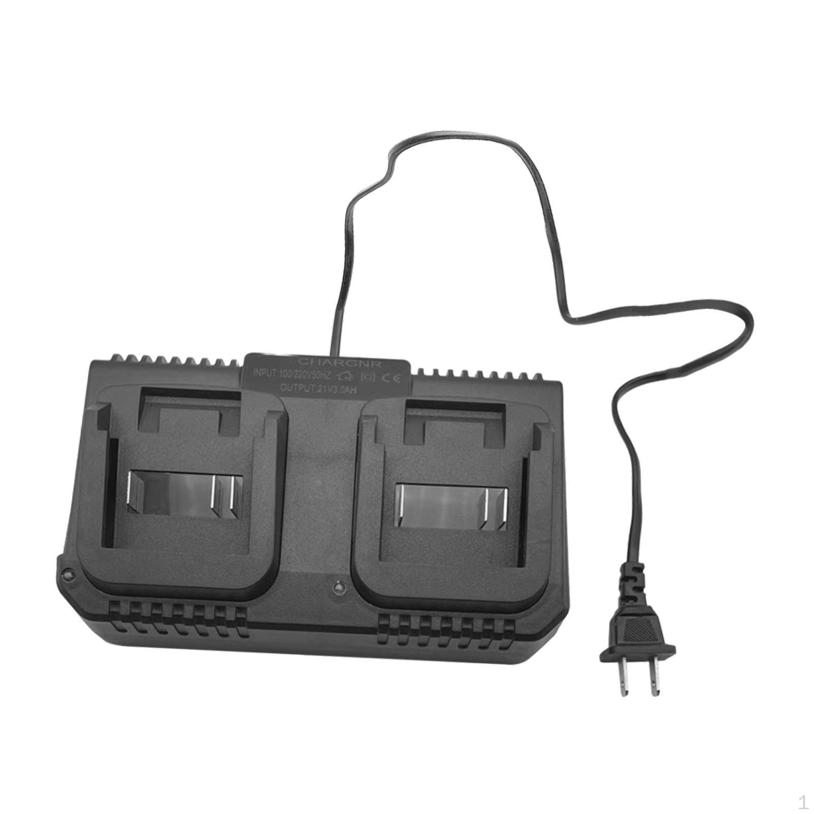 

Зарядная станция для аккумулятора 21 В, эффективная, компактная, с защитой от перегрузки и световым индикатором для 0.6A