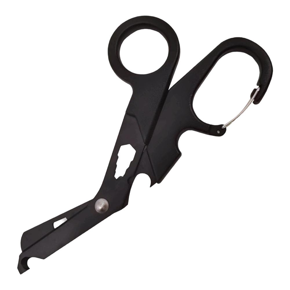Multifunctional Emergency EDC Rescue Shears Quick Clip Outdoor Scissors with Wrench Bottle Opener Wire Stripper Screwdriver