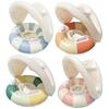 Baby Swimming Float Inflatable Circle Baby Pool Float Ring with SunShade Baby Bathing Swimming Pool Toys for Babies 3-36 Months
