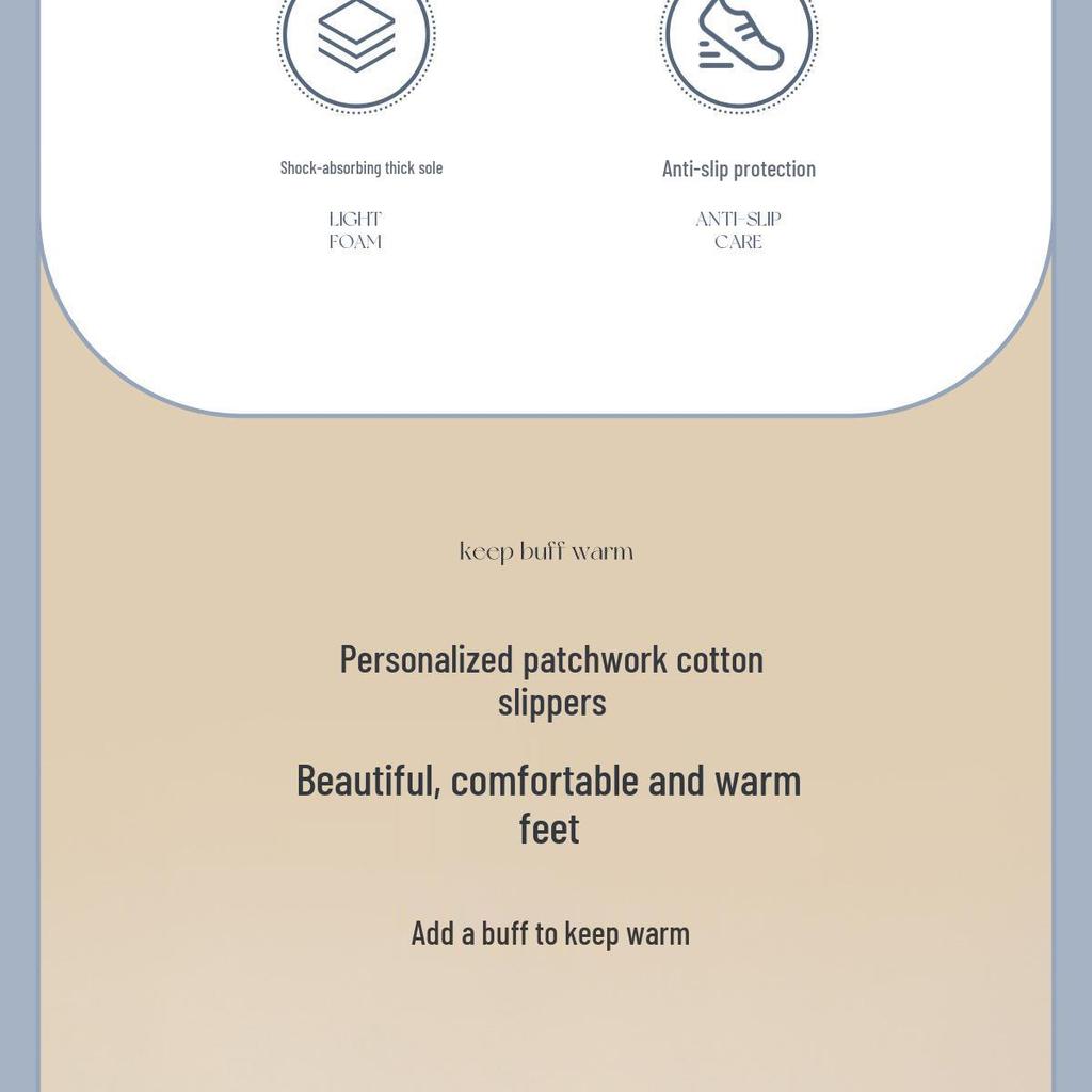 Men's Plus Size Warm Cotton Slippers - Autumn/Winter 2025, Indoor Non-Slip Plush