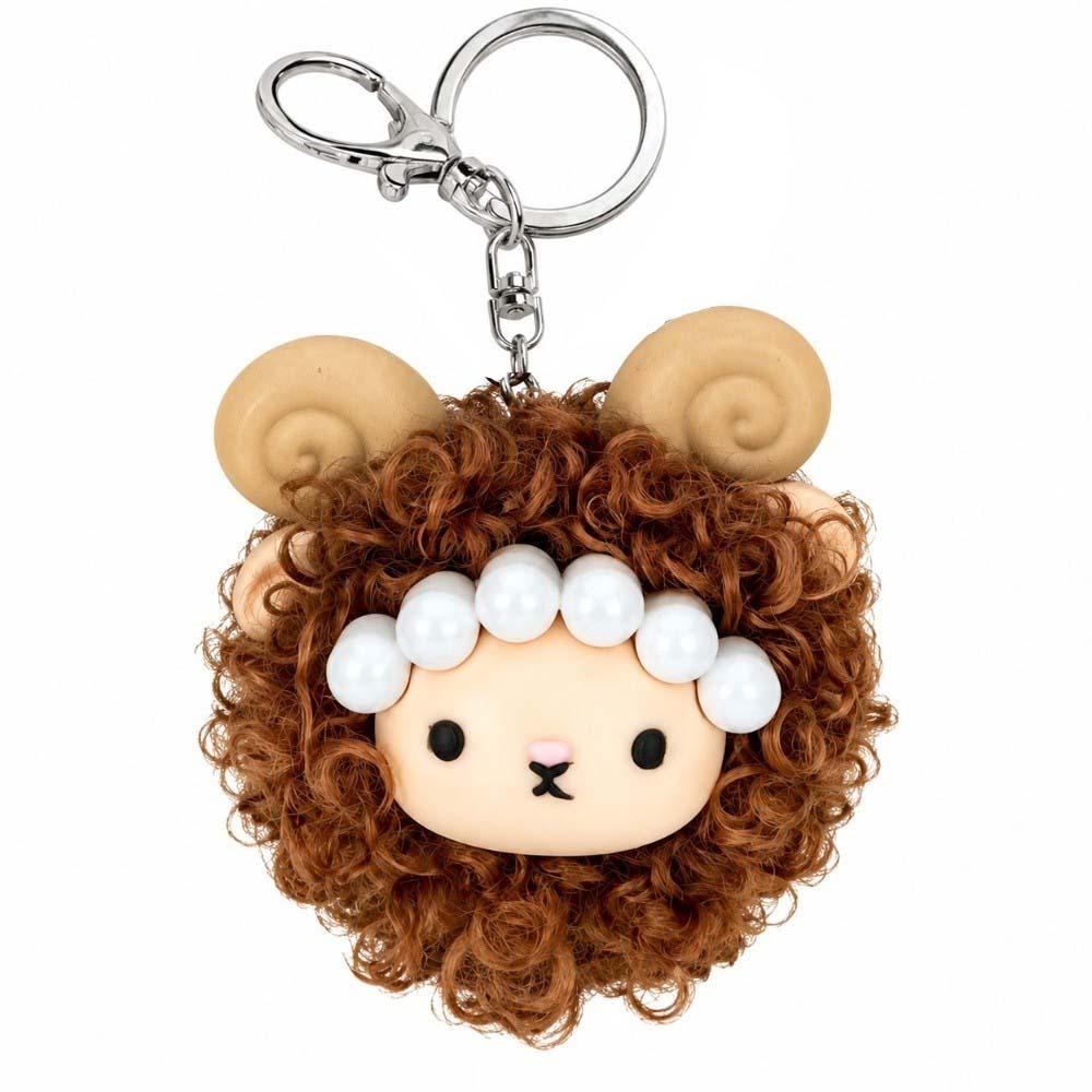 Mini Size Miniature Plush Sheep Doll Pastel Colors Animal Hanging Ornament Trendy Girls