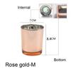 Creative Electroplated Glass Candle Cup Colorful Aroma Aromatherapy Cup Empty Glass Container Living Room Ornament
