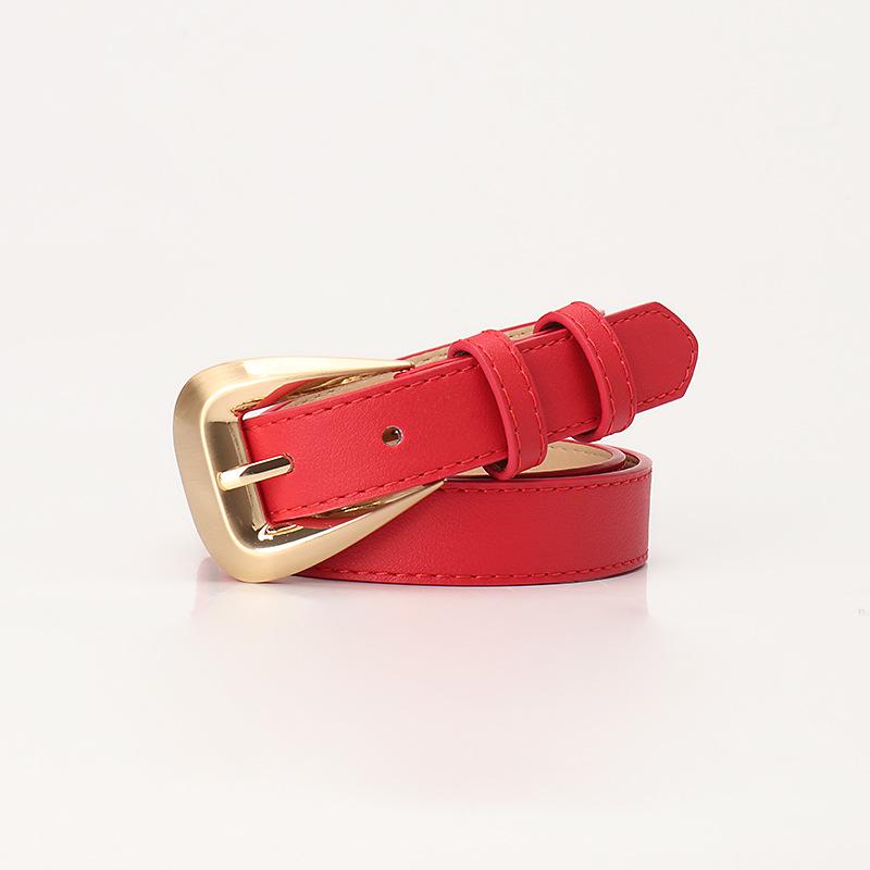 Versatile Women's Leather Belt: Stylish Decorative Waistband for Jeans and Suits