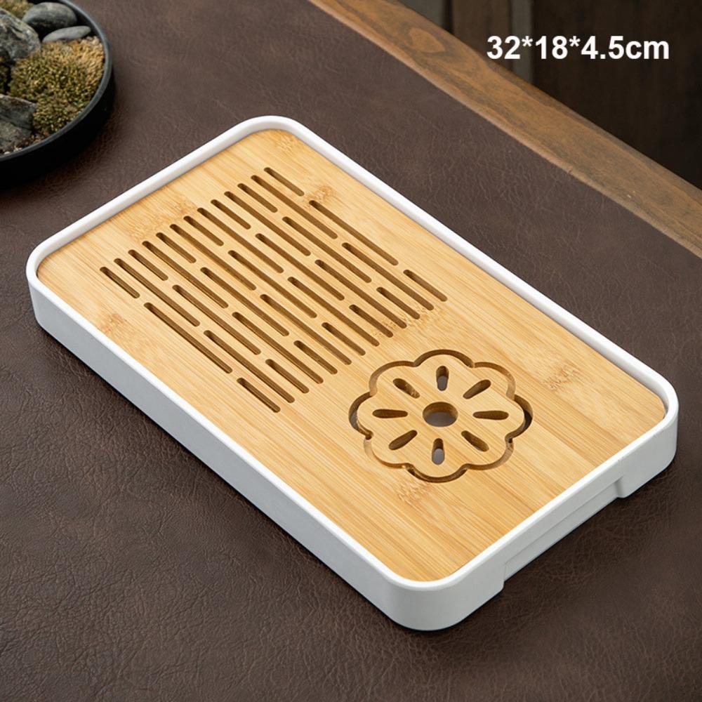 New Bamboo Chinese Tea Trays Eco-Friendly Multistyles Kung Fu Tea Trays Home Use Table Water Storage Trays Chinese Tea Serving
