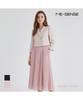MESENSE Pleated Hem Contrast Dress_Mb33Opm182A