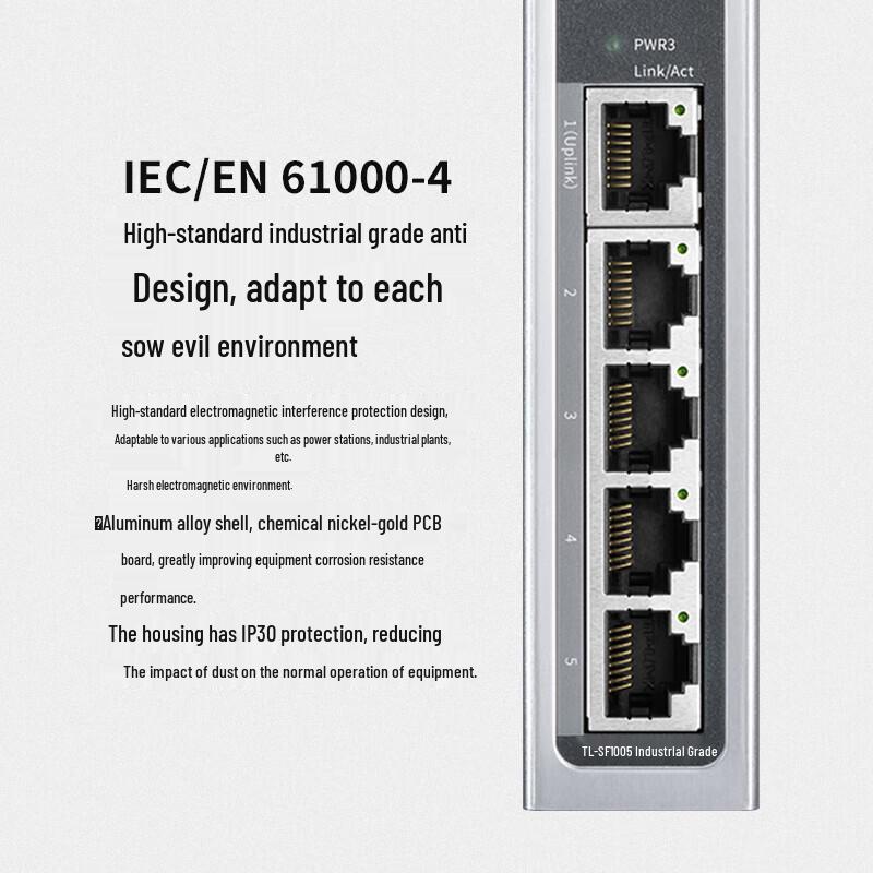 TP-LINK Industrial 5-Port 100Mbps Unmanaged Ethernet Switch