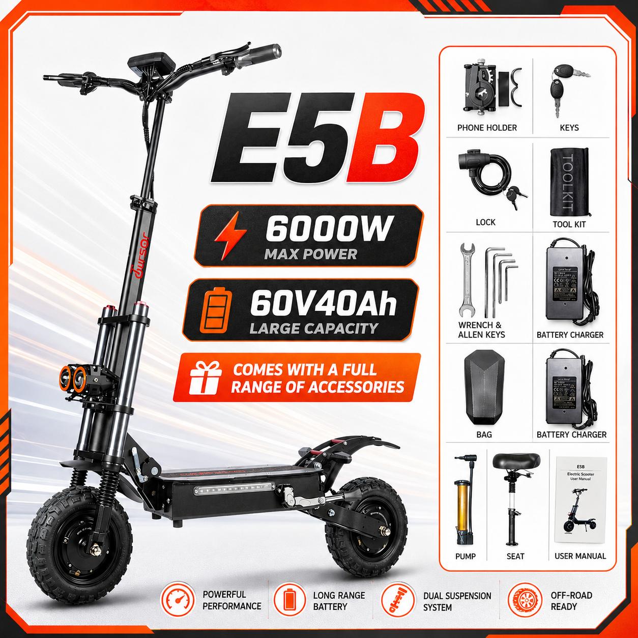 2026 TOURSOR E5B New Adult Electric