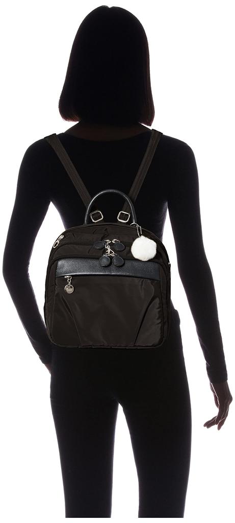 Kanana Project PJ1-4th Rucksack mit Anti-Virus-Tasche, Damen, B5-Größe, Multifunktion, Nein. 67644, Schwarz, H28 x B29 x T10cm