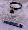 Adjustable Kitten Lolita Necklace with Clavicle Bell and Garter Leash - Japanese Chain and Lace Design Erotic Jewelry