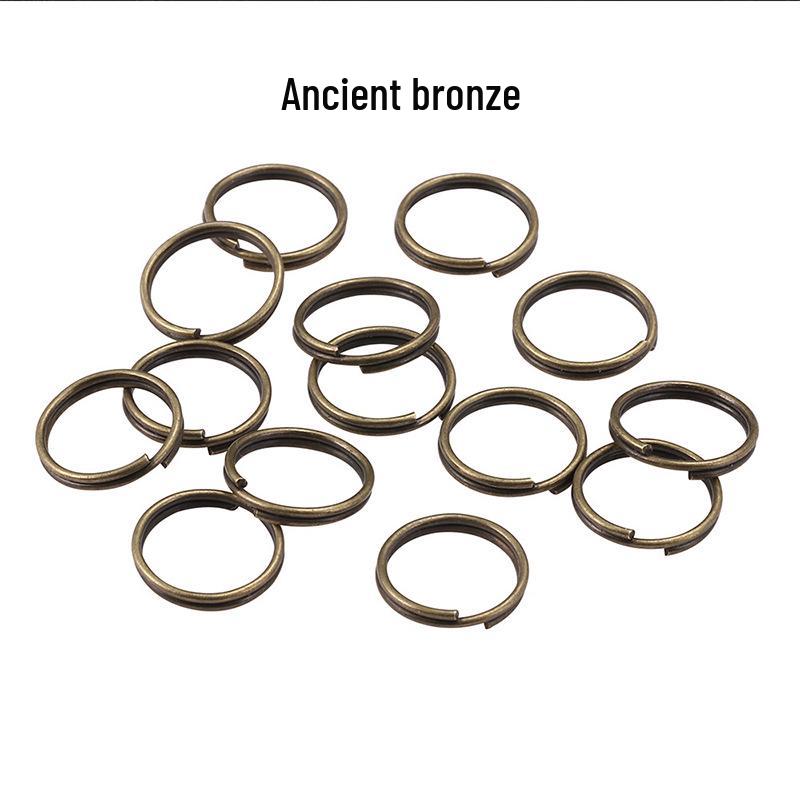 

Набор металлических колец для ключей для изготовления украшений своими руками: Плоские двойные железные кольца 4-20 мм для серег. 10mm x 0.7mm
