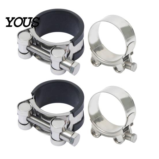 Heavy Duty Hose Clamp Stainless Steel Clamp, Adjustable Clip, Leakproof Plumbing Metal for Automotive, Plumbing, Garden Connection