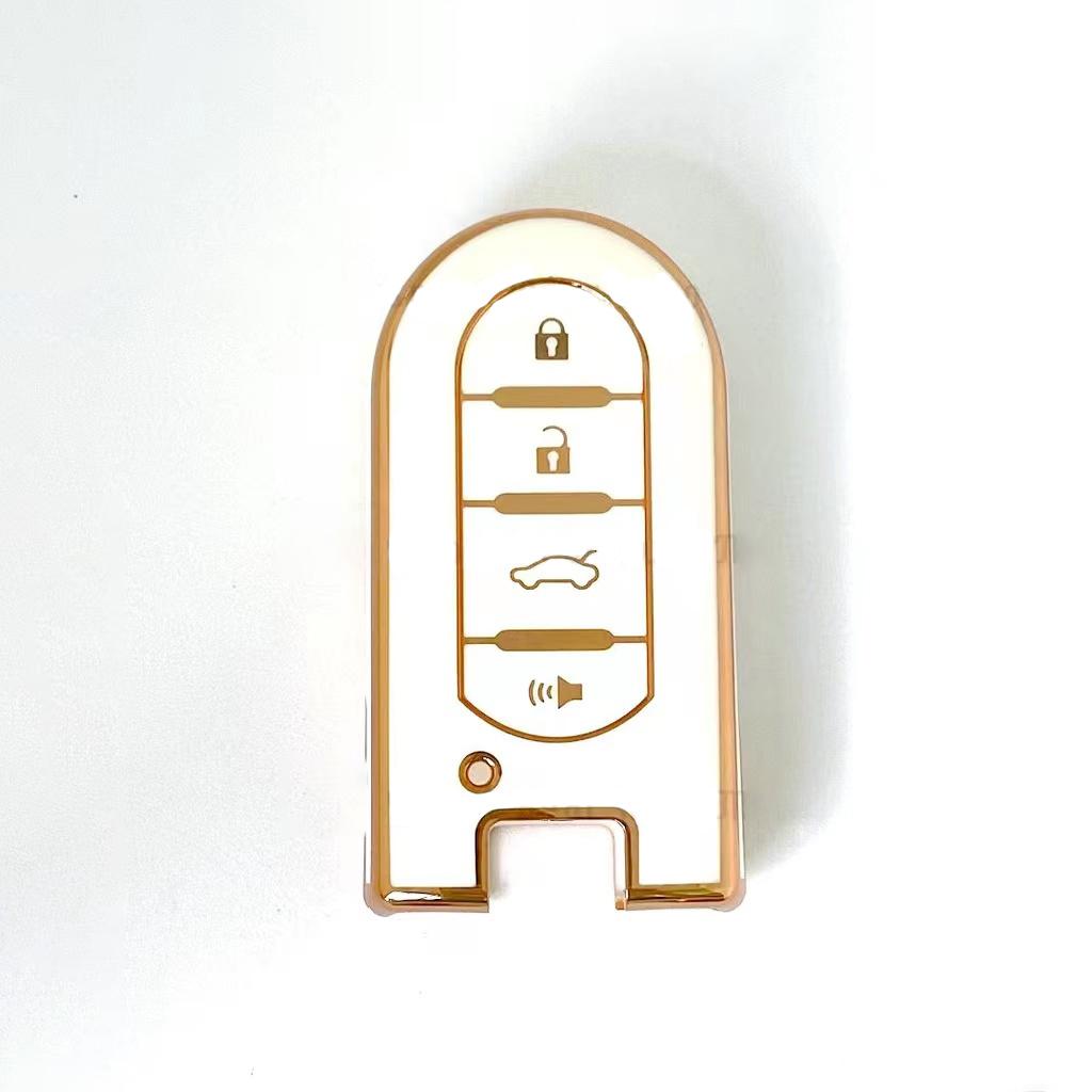 Direct Factory Operation Free Sample Magicocase TPU Gold Line Popular Style Car Key Case Perodua 4-Button (as the picture,1cm*1cm*1cm)