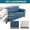 1/2/3/4 Seater  Elastic Strap Sofa Covers Waterproof Sofa Slipcovers  Non Slip Cover for Kids Pets Washable Sofa Protector